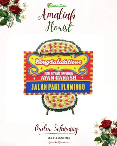 Sewa Papan Bunga Orang Kayo Hitam